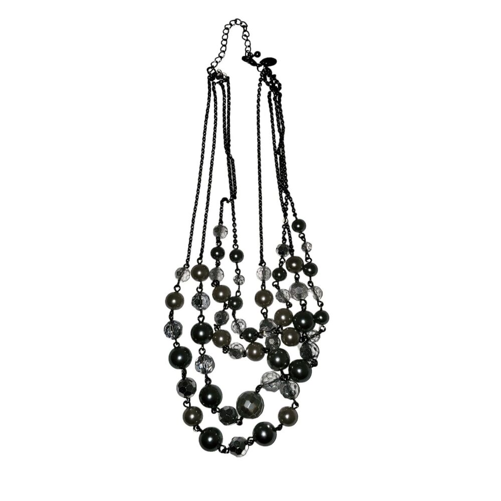 Lia Sophia Plaza Necklace Glass Beads 19" Original Box Glam Elegance Replacement